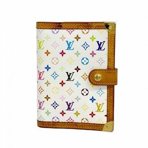 Louis Vuitton Monogram Multicolore Agenda PM Planner Cover R20896 Bron Women's